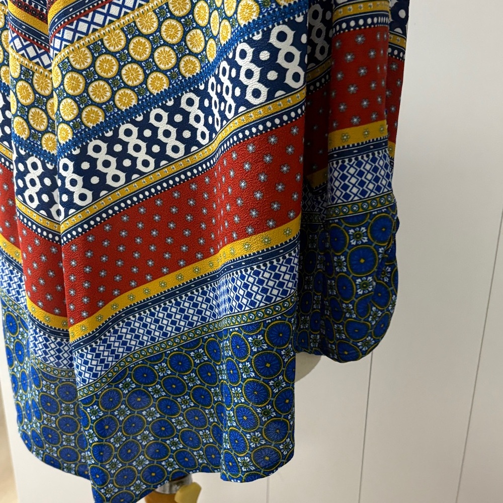 Ruby Rd. Multicolor Geometric Blouse - Picture 6 of 8